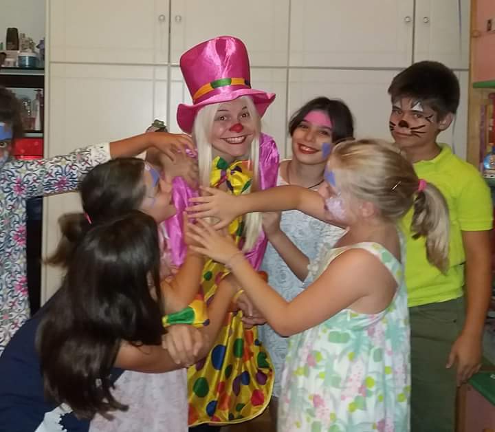 κλόουν face painting